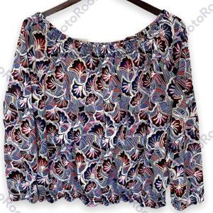 KappAhl Womens Top size L On or Off Shoulder blouse work travel